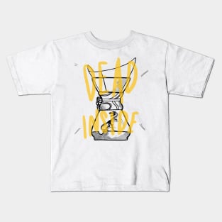 Dead inside for coffee Kids T-Shirt